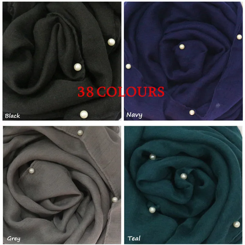 150pcs Lady elegant Plain pearls hijabs for women viscose solid shawl Nice beads scarf muslim head wrap scarves Fast Ship 150pcs
150pcs Lady elegant Plain pearls hijabs for women viscose solid shawl Nice beads scarf muslim head wrap scarves Fast Ship 150pcs