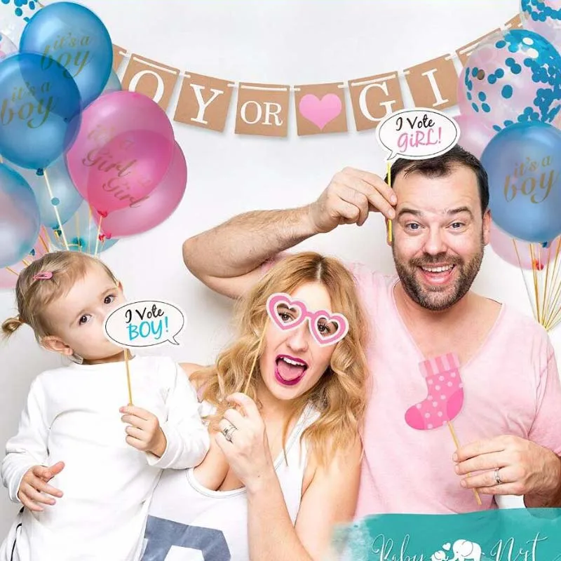 8SEASON Gender Reveal Boy Or Girl Paper Banner Balloon Party Supplies Confetti Foil Balloons Party Baby Shower Decorations
8SEASON Gender Reveal Boy Or Girl Paper Banner Balloon Party Supplies Confetti Foil Balloons Party Baby Shower Decorations