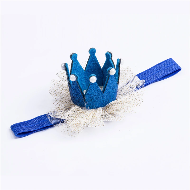 1 шт. милая повязка на голову с короной для новорожденных девочек принцесса