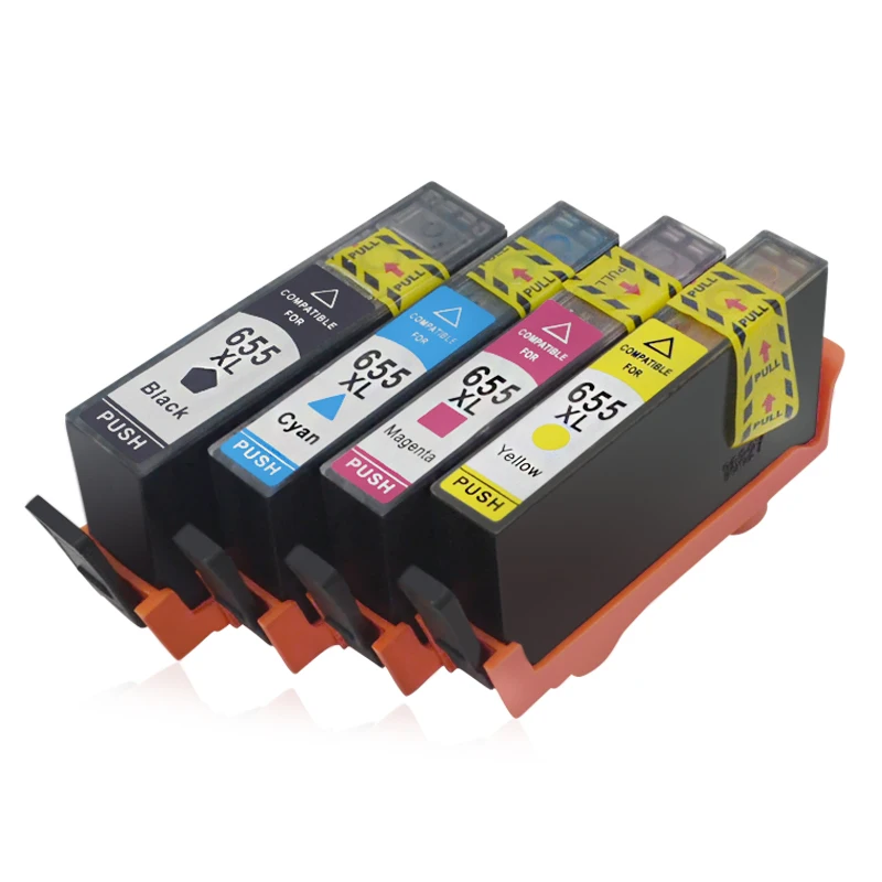 Printer Ink Cartridges with Chip for HP 655 compatible for HP deskjet 4615 4625 CZ109AE CZ110AE CZ111AE CZ112AE Printers
Printer Ink Cartridges with Chip for HP 655 compatible for HP deskjet 4615 4625 CZ109AE CZ110AE CZ111AE CZ112AE Printers