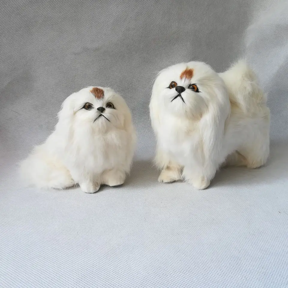 real life toy dog model white pekingese hard model home decoration toy gift h1488
real life toy dog model white pekingese hard model home decoration toy gift h1488