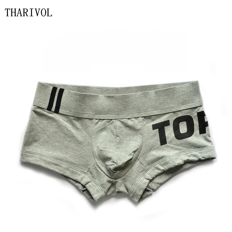 THARIVOL Нижнее белье новые мужские шорты с надписью Низкая Талия Сексуальные