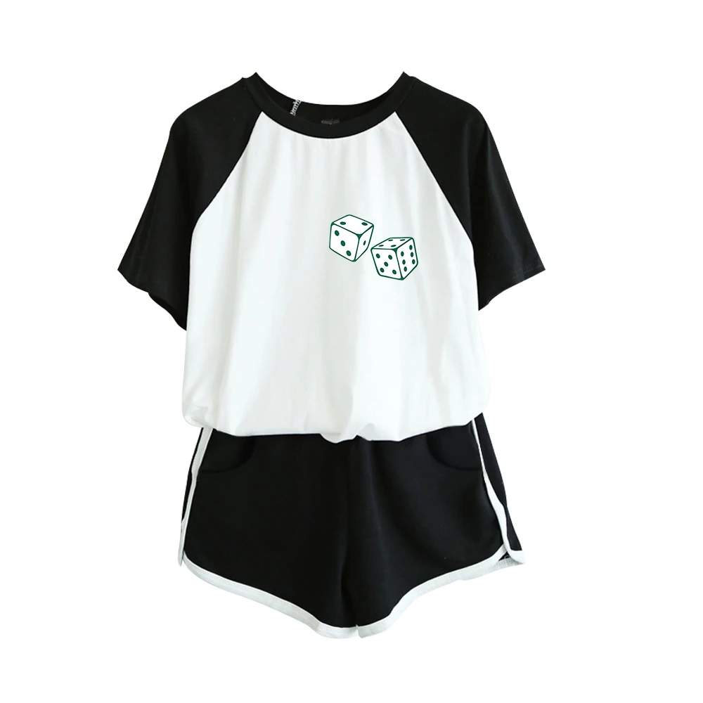Mac Miller Two Piece Set Women Fashion Summer Women Short Sleeve Splice Crop Top+Shorts 2019 Hot Sale Kpop Casual Clothes
Mac Miller Two Piece Set Women Fashion Summer Women Short Sleeve Splice Crop Top+Shorts 2019 Hot Sale Kpop Casual Clothes