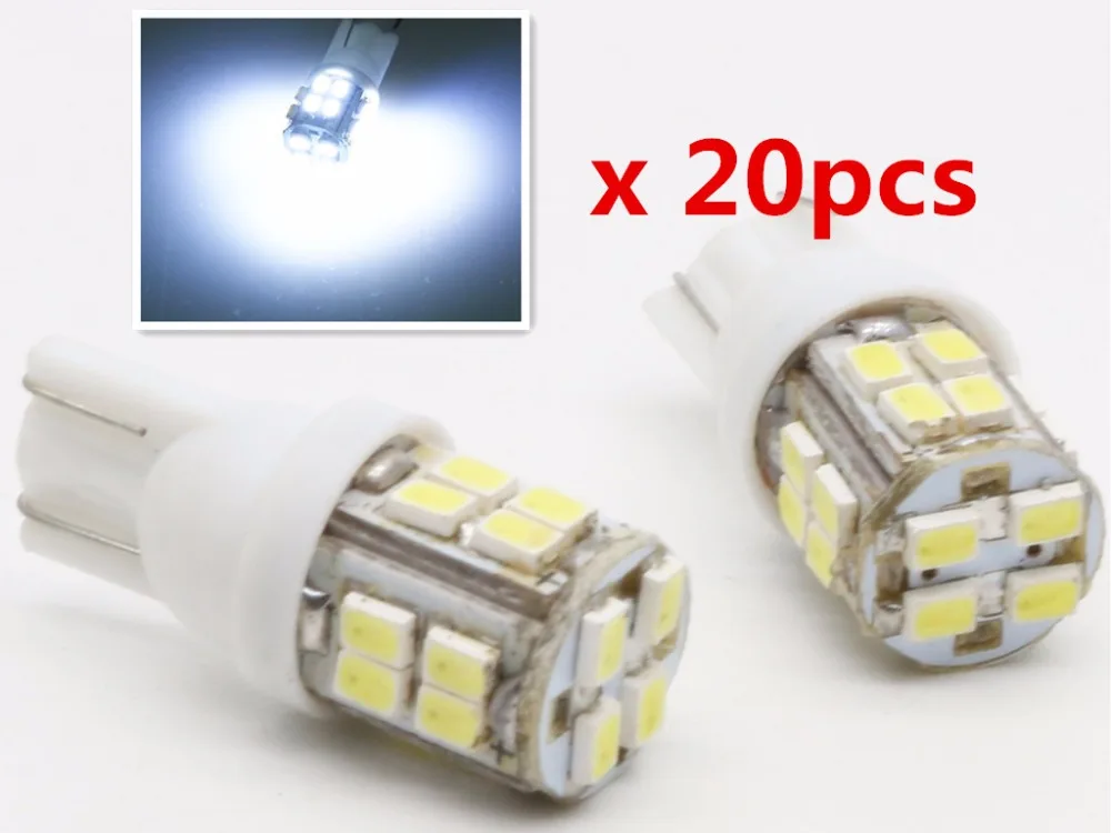 20x T10 Led 1206 SMD 20 led Bright LED LIGHT BULBS 194 2825 921 168 175 W5W Super bright Auto led Car light White
20x T10 Led 1206 SMD 20 led Bright LED LIGHT BULBS 194 2825 921 168 175 W5W Super bright Auto led Car light White