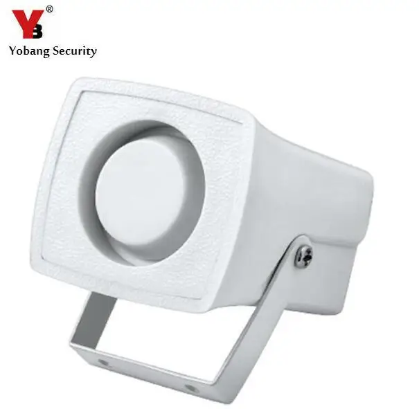 Yobang Security Wired Siren Horn 105dB Mini Electronic Wired Alarm Siren Horn for Security System DC12V Mini Wired Horn
Yobang Security Wired Siren Horn 105dB Mini Electronic Wired Alarm Siren Horn for Security System DC12V Mini Wired Horn