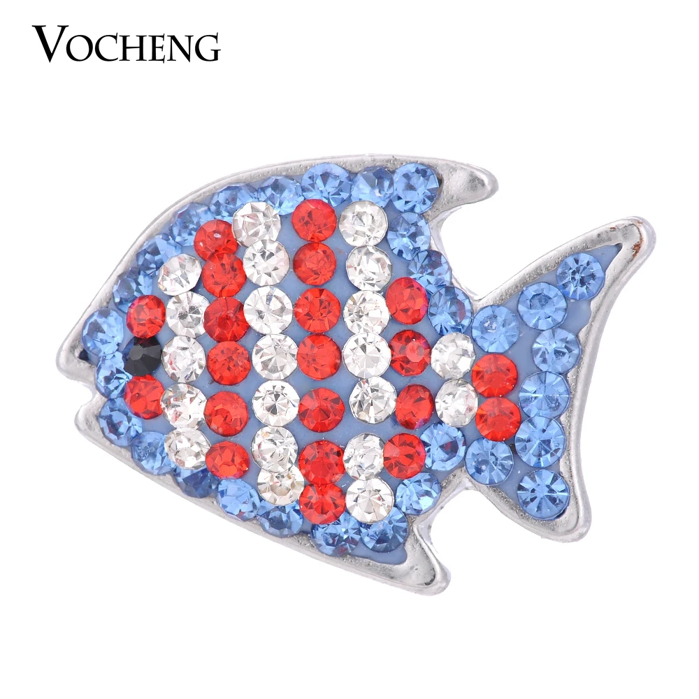 Vocheng Ginger Snap Button 18mm Fish 3 Colors Crystal Charms Jewelry Vn-1048 
Vocheng Ginger Snap Button 18mm Fish 3 Colors Crystal Charms Jewelry Vn-1048