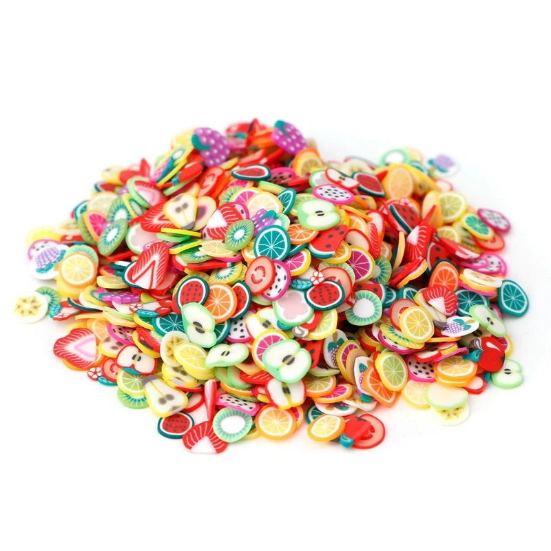 1000pcs/pack Nail Art 3D Fruit Slices Polymer Clay DIY Slice Decoration Nail Sticker Mixed Stype
1000pcs/pack Nail Art 3D Fruit Slices Polymer Clay DIY Slice Decoration Nail Sticker Mixed Stype