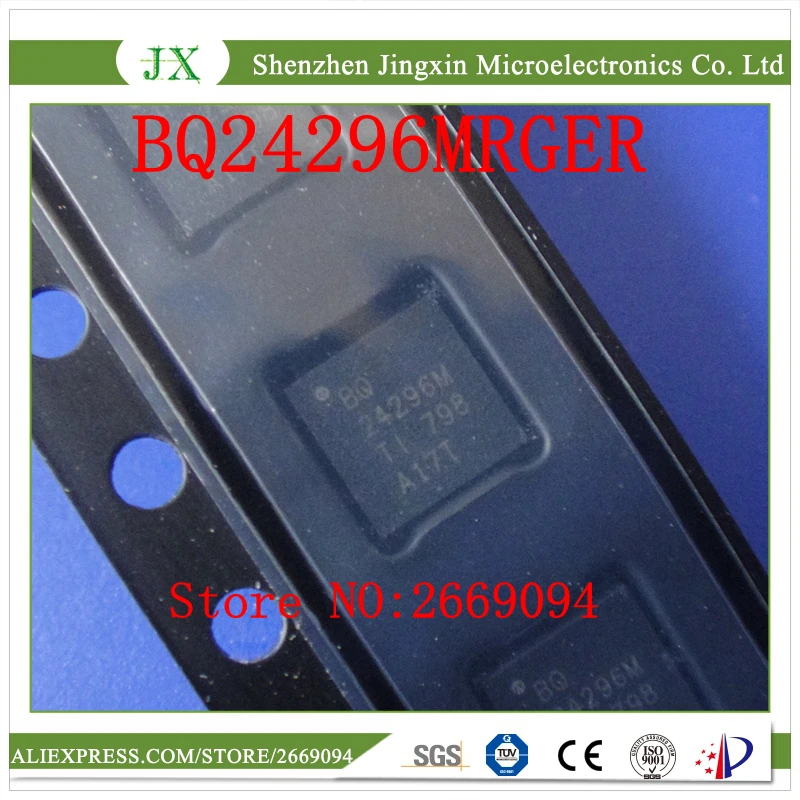 100 шт./500 шт. Бесплатная доставка BQ24296M BQ24296MRGER BQ24296MRGET BQ 24296M BQ24296 QFN24 IC литий-ионное зарядное устройство, Новинка
100 шт./500 шт. Бесплатная доставка BQ24296M BQ24296MRGER BQ24296MRGET BQ 24296M BQ24296 QFN24 IC литий-ионное зарядное устройство, Новинка