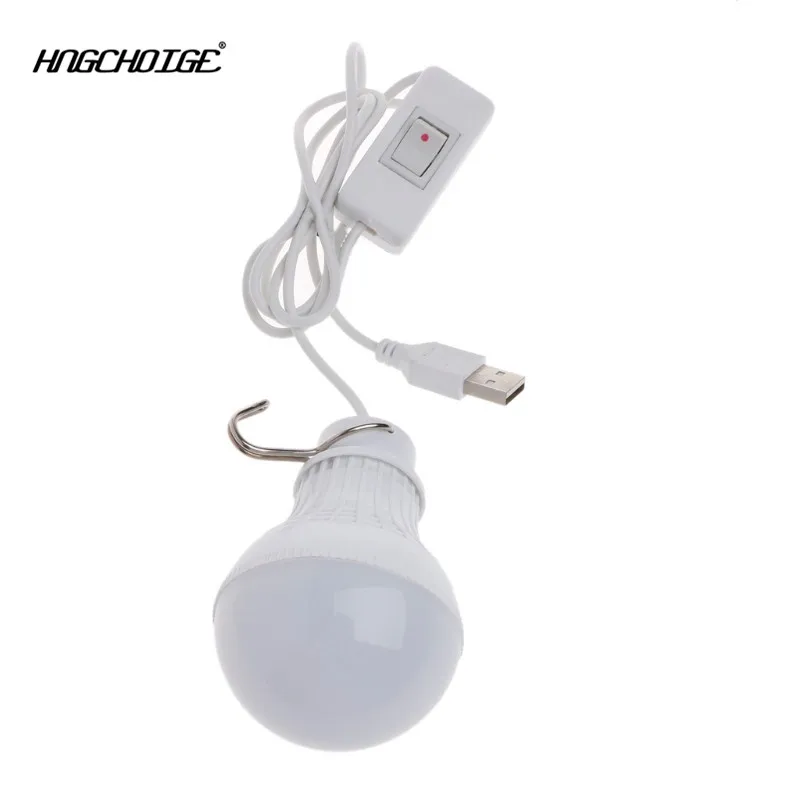 Фото HNGCHOIGE 5 Вт 10 LED Энергосберегающая лампочка USB лампа для кемпинга/Дома ночные крючки(China)