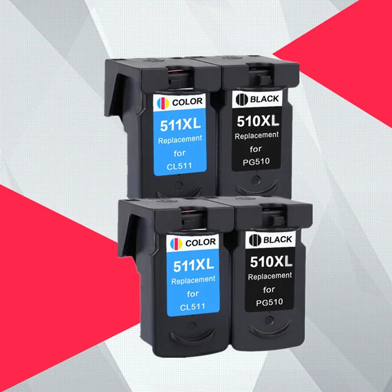 4pk Compatible PG510 CL511 Ink Cartridge for Canon PG-510 CL 511 for PG510XL MP280 MP480 MP490 MP240 MP250 MP260 MP270 IP2700
4pk Compatible PG510 CL511 Ink Cartridge for Canon PG-510 CL 511 for PG510XL MP280 MP480 MP490 MP240 MP250 MP260 MP270 IP2700