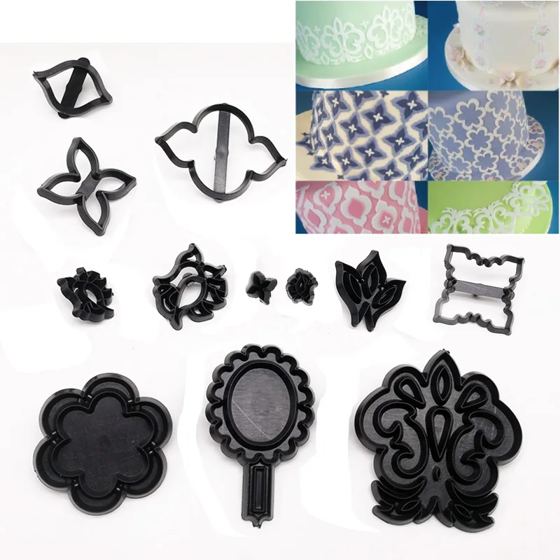 12PCS Plastic Mix&Match Cake Side Design Cookie Cutter Lace Border Decoration Fondant Biscuit Stamp Cake Embosser Press Mold
12PCS Plastic Mix&Match Cake Side Design Cookie Cutter Lace Border Decoration Fondant Biscuit Stamp Cake Embosser Press Mold