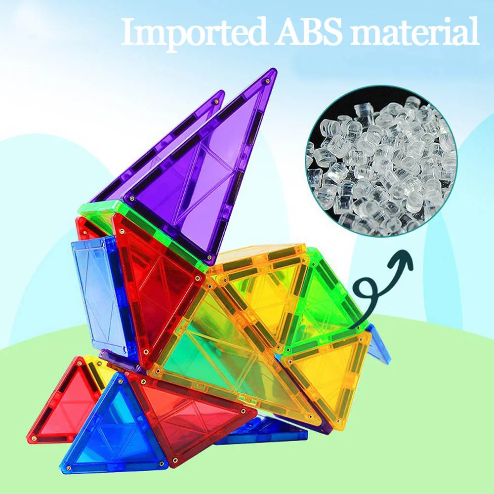 Big transparent color magnetic building design magnetic piece toy building block magnetic imagination funny children's toy gift
Big transparent color magnetic building design magnetic piece toy building block magnetic imagination funny children's toy gift