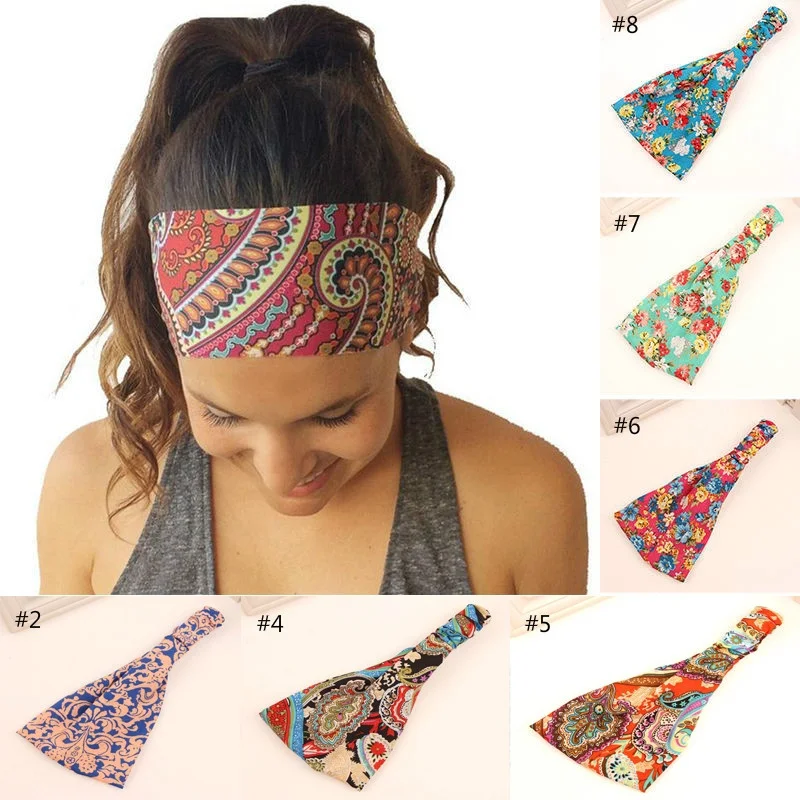 50Pcs/Lot Women Floral Wide Bandana Headband Stretchy Yoga Running Headwrap Lady Hair Band
50Pcs/Lot Women Floral Wide Bandana Headband Stretchy Yoga Running Headwrap Lady Hair Band