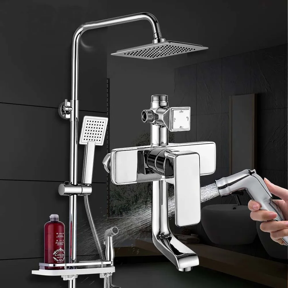 Bath shower set wall-mounted extra water heating heart four block air can be pressurized shower head set lo810151
Bath shower set wall-mounted extra water heating heart four block air can be pressurized shower head set lo810151