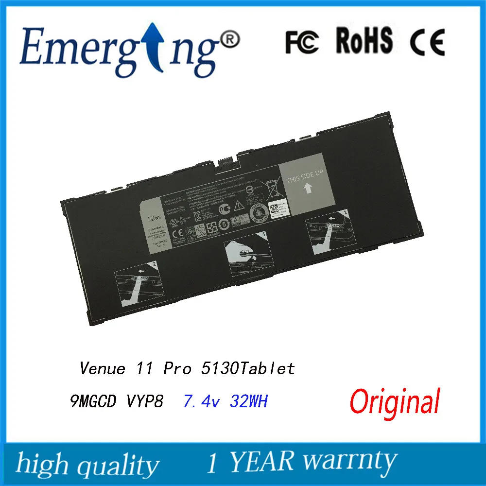 Новый оригинальный аккумулятор для ноутбука Dell Venue 11 Pro (7,4) Tablet XMFY3 5130-312 VYP88 9MGCD, 1453 в, 32 Вт/ч
Новый оригинальный аккумулятор для ноутбука Dell Venue 11 Pro (7,4) Tablet XMFY3 5130-312 VYP88 9MGCD, 1453 в, 32 Вт/ч