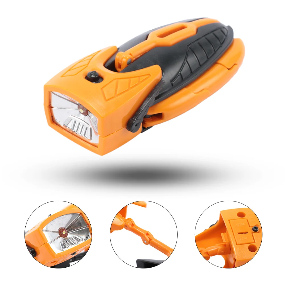1pc LED Robot Flashlight Torch Deformation Mini Multifunction Lamp Robot Nightlight Tent Camping Accessories Robot Toy for Child
1pc LED Robot Flashlight Torch Deformation Mini Multifunction Lamp Robot Nightlight Tent Camping Accessories Robot Toy for Child