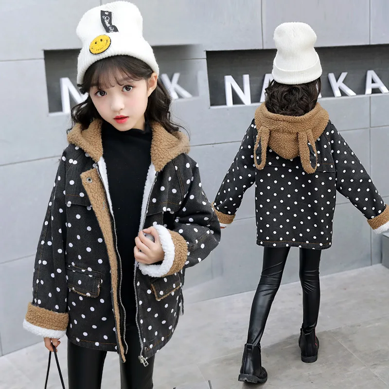 Girl's Rabbit Hooded Long Sleeve Dot Cute Style Thick Warm Winter Outdoor Jacket Coats Fleece Winter Ourdoor Coats
Girl's Rabbit Hooded Long Sleeve Dot Cute Style Thick Warm Winter Outdoor Jacket Coats Fleece Winter Ourdoor Coats