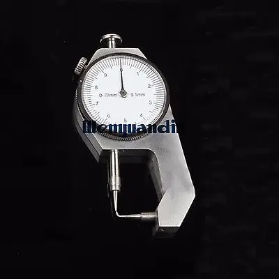 New Dial Pipe Thickness Gauge 0-20mm 0.1mm Curved Tip Measuring Thickness Tester Gauge Meter A6
New Dial Pipe Thickness Gauge 0-20mm 0.1mm Curved Tip Measuring Thickness Tester Gauge Meter A6