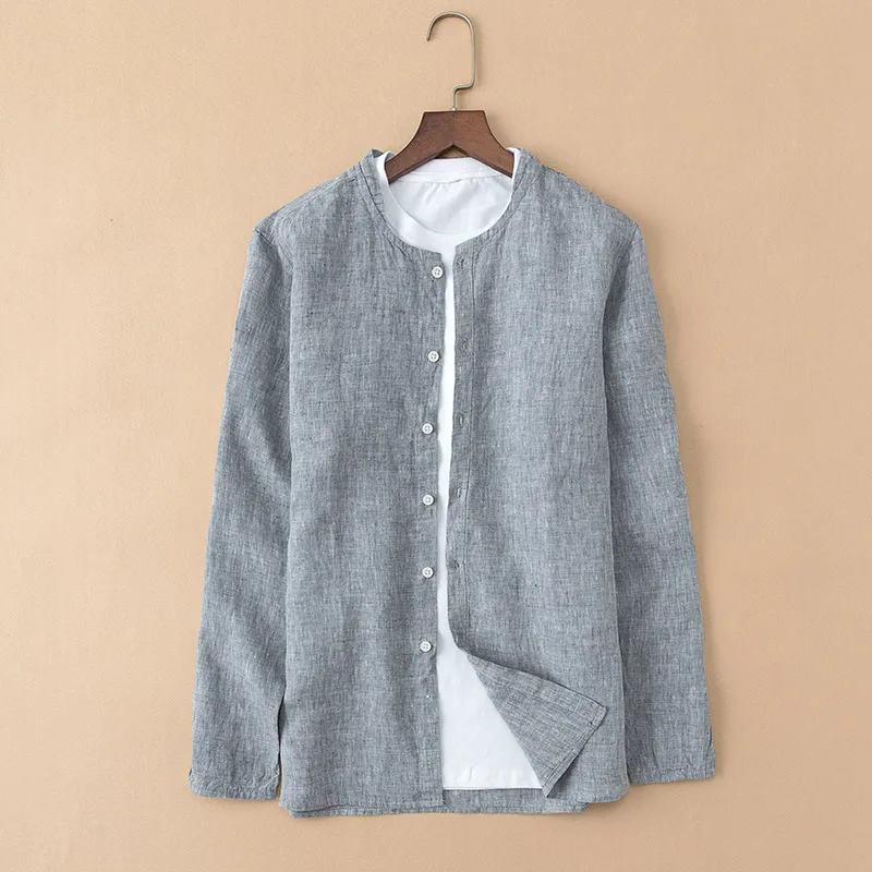 New style Italy brand linen shirt men solid comfortable shirt mens fashion stand collar shirts male S-3XL loose shirts chemise
New style Italy brand linen shirt men solid comfortable shirt mens fashion stand collar shirts male S-3XL loose shirts chemise