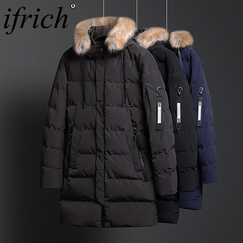 Warm Outwear Winter Jacket Men Windproof Parkas Hood Brand Clothing Sportswear Loose Quality Jacket Black Blue Hat Detachable
Warm Outwear Winter Jacket Men Windproof Parkas Hood Brand Clothing Sportswear Loose Quality Jacket Black Blue Hat Detachable