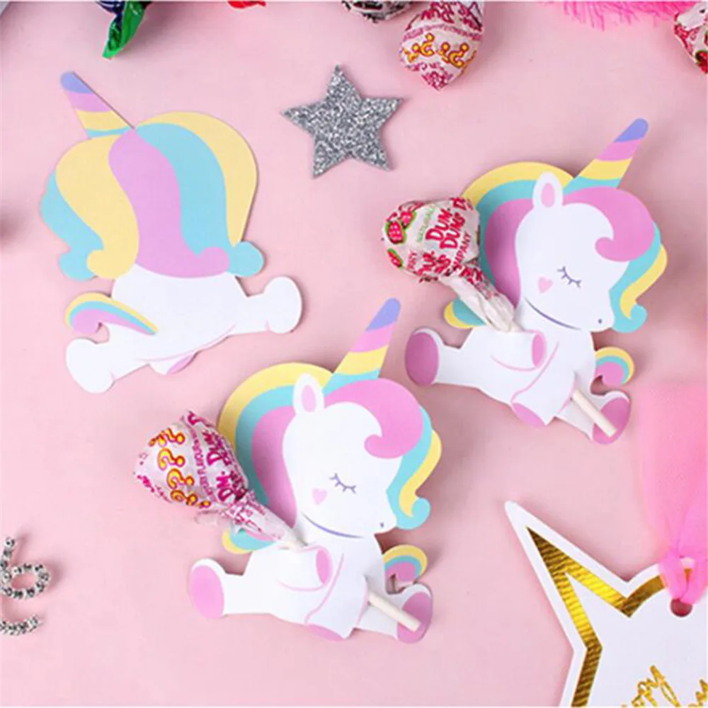 50pcs/pack Baby Unicorn Lollipop Decoration Cards Wedding Birthday Party Decorations Kids Candy Favors Decor for Guest Cartoon
50pcs/pack Baby Unicorn Lollipop Decoration Cards Wedding Birthday Party Decorations Kids Candy Favors Decor for Guest Cartoon