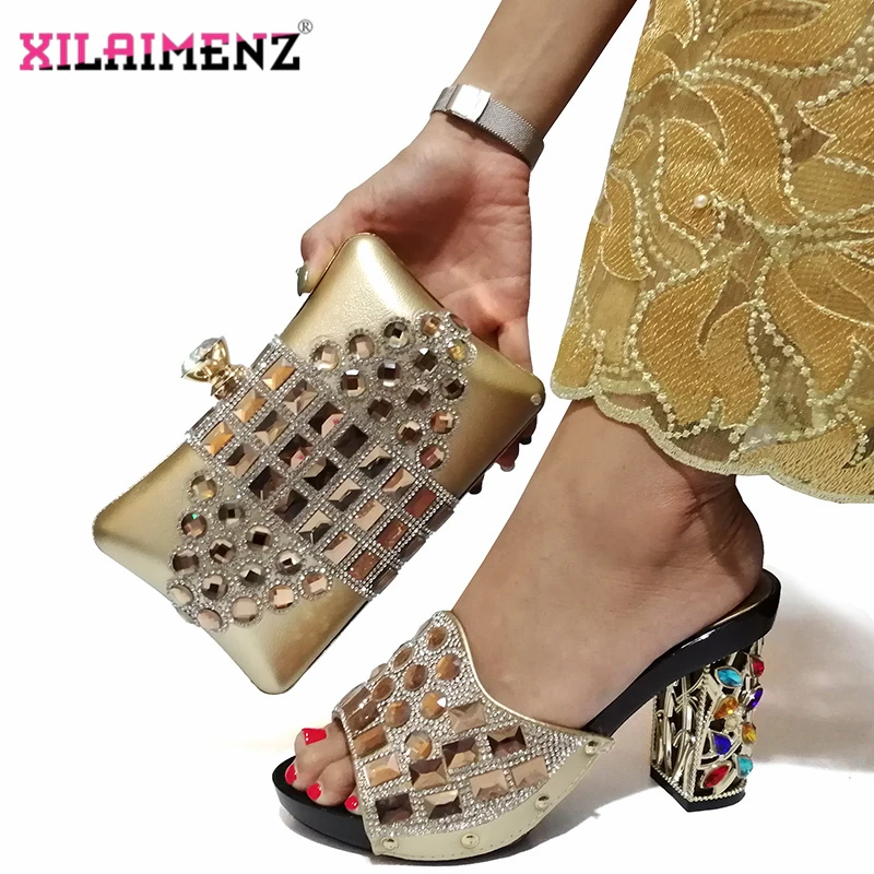 Leisure Style Fashion Rhinestone Woman Shoes And Matching Bag Set African Style Pumps Shoes And Bag Set For Party Wedding
Leisure Style Fashion Rhinestone Woman Shoes And Matching Bag Set African Style Pumps Shoes And Bag Set For Party Wedding