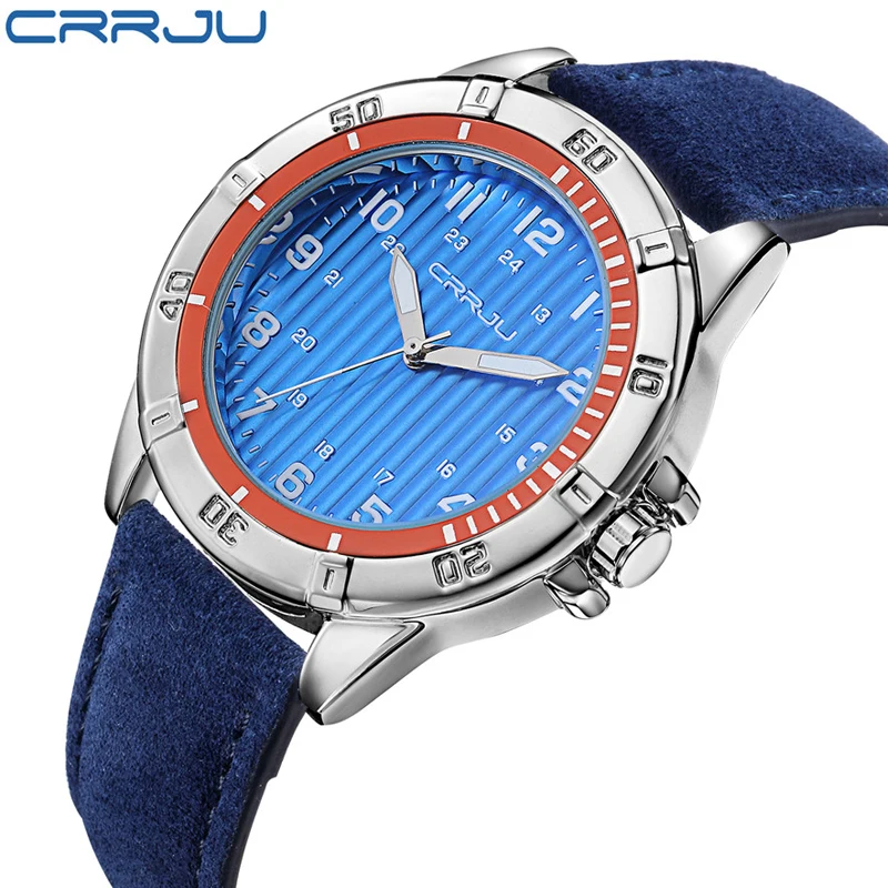 New CRRJU men watch fashion Quartz Wristwatches Creative Genuine Leather men sports watch relogio masculino Stylish Man Clock
New CRRJU men watch fashion Quartz Wristwatches Creative Genuine Leather men sports watch relogio masculino Stylish Man Clock