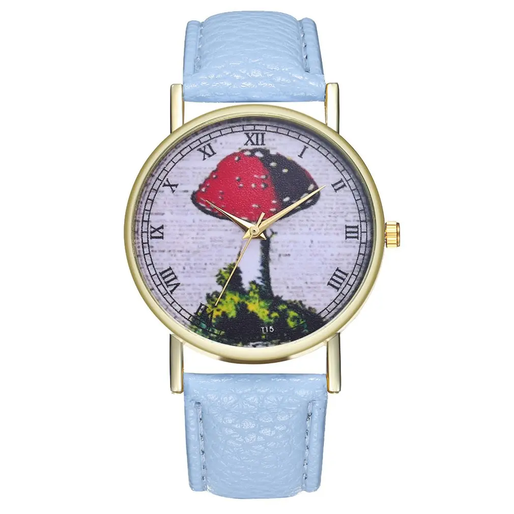 Mushroom Plant Pattern Luxury Fashion Leather Strap Cheap Women Quartz Watch Women Valentine Gifts Montre Sport Bracelet
Mushroom Plant Pattern Luxury Fashion Leather Strap Cheap Women Quartz Watch Women Valentine Gifts Montre Sport Bracelet