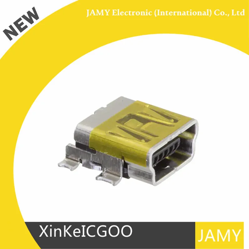 Оригинальный 675031230 67503 1230 0675031230 5pin USB разъем CONN RCPT USB2.0 MINI B SMD R/A|Коннекторы и
