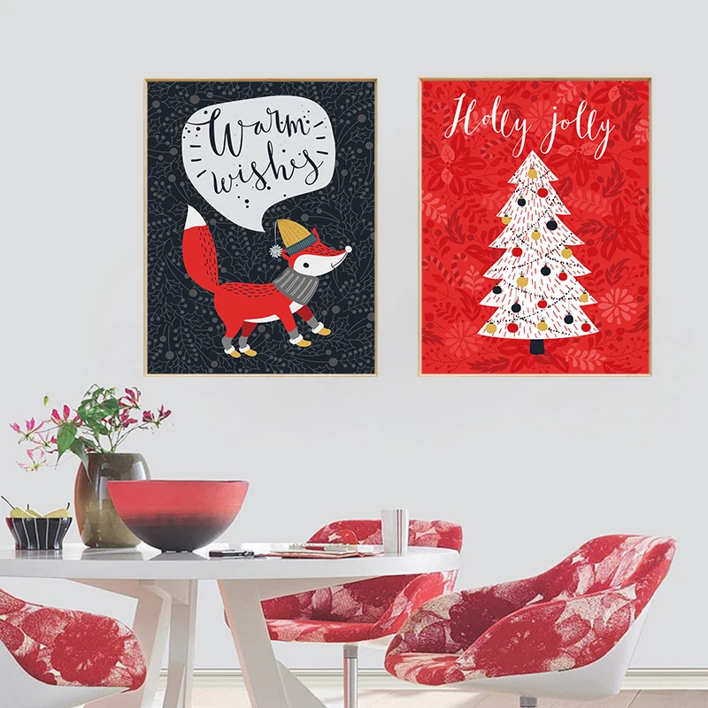 Happy New Year Christmas Abstract Art Poster "Santa Claus" Christmas Elk Cartoon Style Wall Painting Living Room Home Decoration
Happy New Year Christmas Abstract Art Poster "Santa Claus" Christmas Elk Cartoon Style Wall Painting Living Room Home Decoration