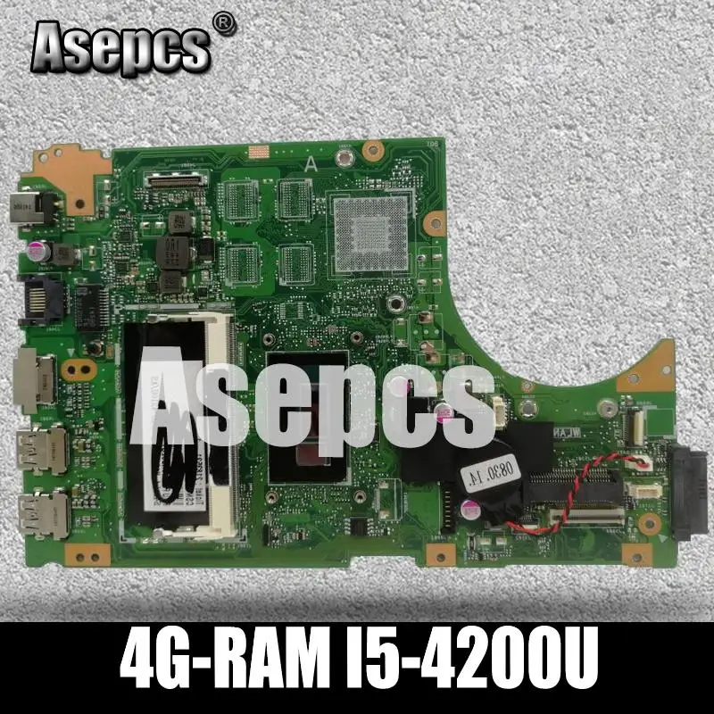Для For Asus S451 S451L V451 V451L S451LN S451LB S451LA материнская плата для ноутбука s451ln REV2.1 i5 4200u 4 Гб