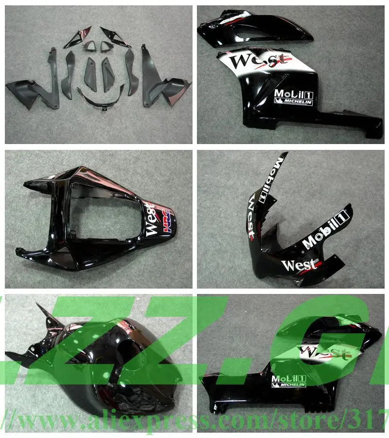 LZZ.GP Injection WEST Fairing kit for HONDA CBR1000 RR 04 05 CBR1000 04 05 CBR 1000RR 2004 2005 black white fairing parts #6X67
LZZ.GP Injection WEST Fairing kit for HONDA CBR1000 RR 04 05 CBR1000 04 05 CBR 1000RR 2004 2005 black white fairing parts #6X67