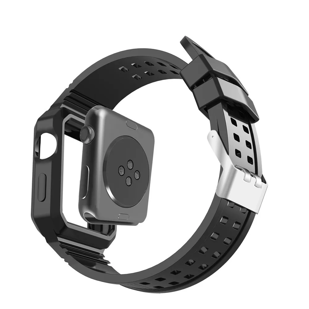 Новый кремнезема полос для Apple Watch Series 1 2 3 хорошее качество Замена ремешки с