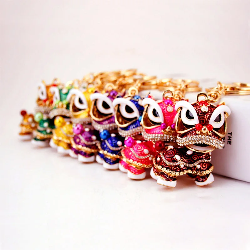 Fashion creative gifts exquisite lion dance lion feng shui kylin key chain bag buckle car pendant Chinese style
Fashion creative gifts exquisite lion dance lion feng shui kylin key chain bag buckle car pendant Chinese style