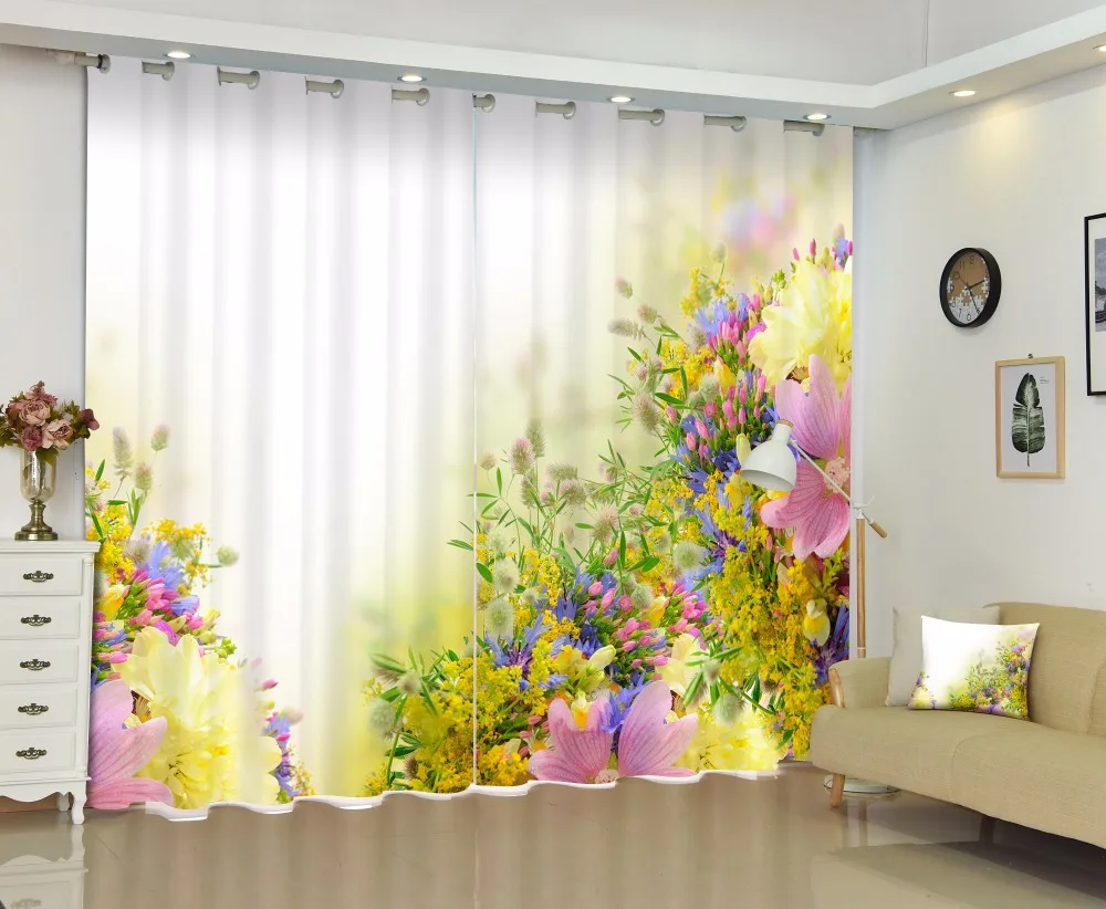 Фото Роскошные 3D шторы портьеры для гостиной офиса отеля дома - купить