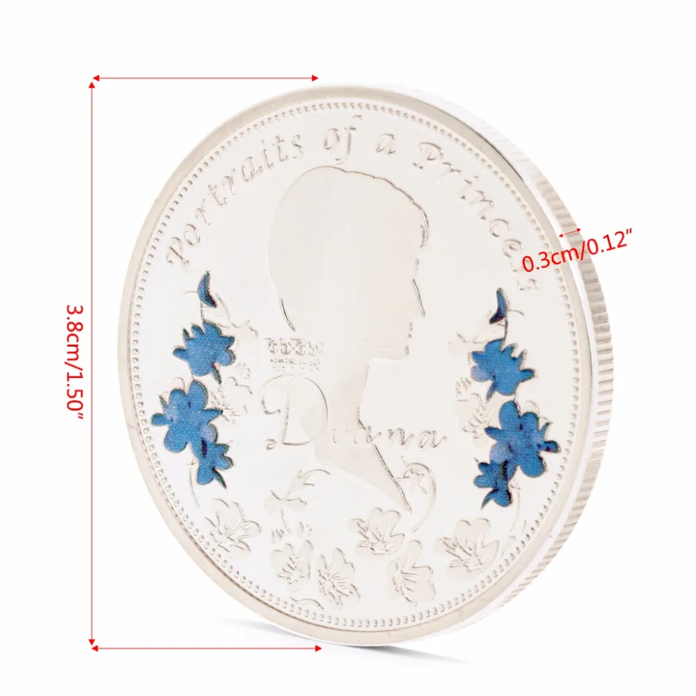 Diana Commemorative Coin Copper Collection Gift Souvenior Memory With Zinc Alloy