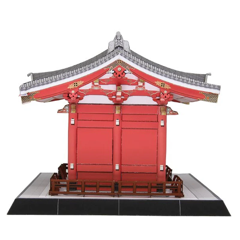 Kaminarimon Gate of Senso ji Temple японская крафт бумага Модель 3D Архитектура DIY