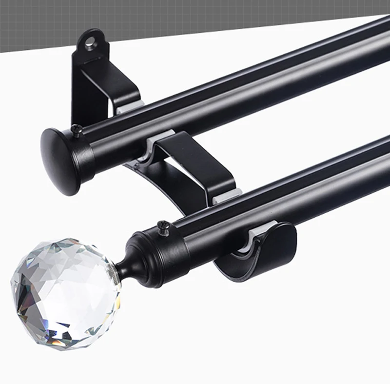 Quality good loading hand-made paint double 28+28mm/1.125-IN Dia.meter1.8mmThick high density curtain AL rod+crystal ball finial
Quality good loading hand-made paint double 28+28mm/1.125-IN Dia.meter1.8mmThick high density curtain AL rod+crystal ball finial