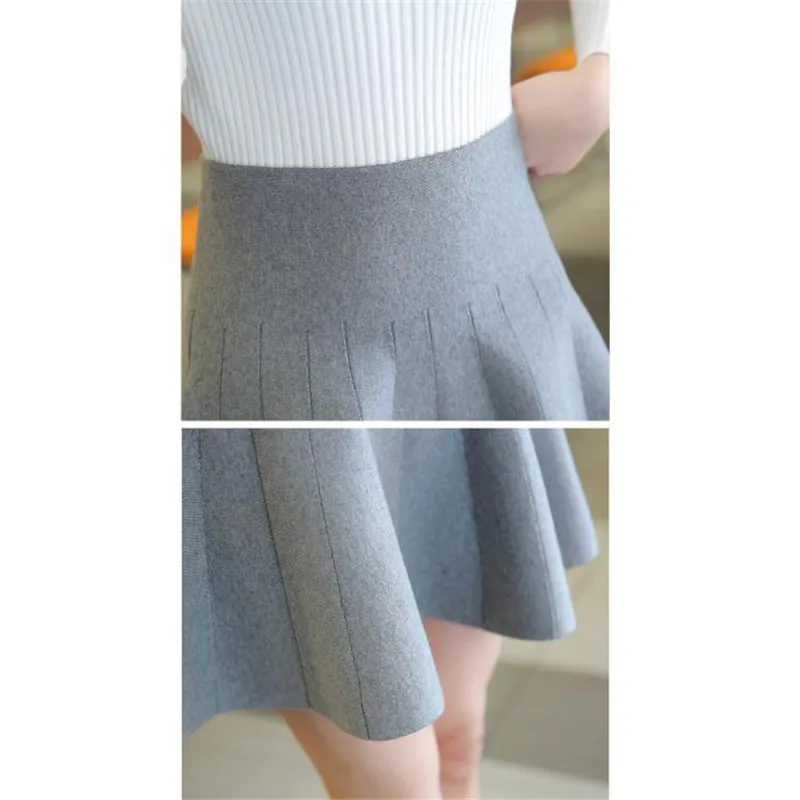 Sanishroly 2018 Autumn Women A-Line Short Skirts Elastic High Waist Knitted Skirt Ladies Umbrella Pleated Skirt Mini Saia SE243
Sanishroly 2018 Autumn Women A-Line Short Skirts Elastic High Waist Knitted Skirt Ladies Umbrella Pleated Skirt Mini Saia SE243