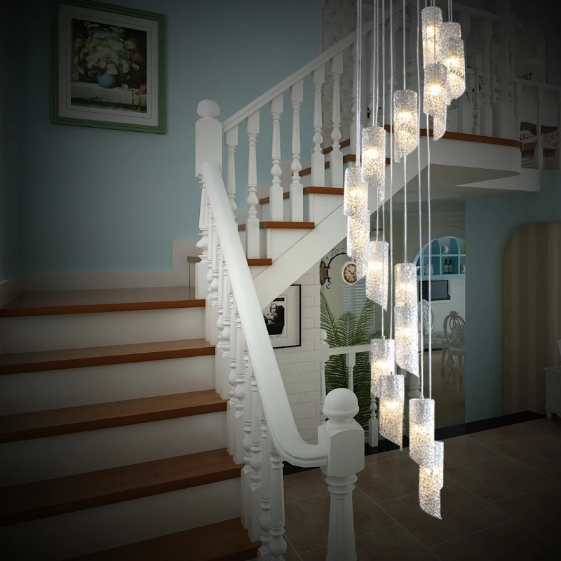 Stairs lights staircase lamp rotating Pendant lamps hotel living room modern minimalist aluminum restaurant Pendant Lights FG40
Stairs lights staircase lamp rotating Pendant lamps hotel living room modern minimalist aluminum restaurant Pendant Lights FG40