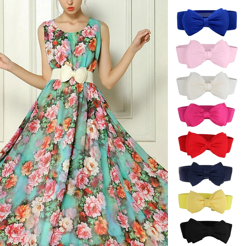 Fashion Bow Lace Dress Belt For Belt Girls Dresses High Bowknot Quality Elastic Waist Women Vintage Belts Cummerbunds
Fashion Bow Lace Dress Belt For Belt Girls Dresses High Bowknot Quality Elastic Waist Women Vintage Belts Cummerbunds