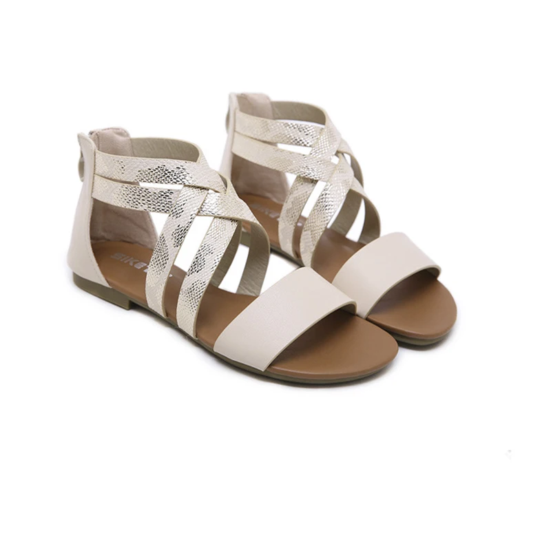 Plus Size 35-42 Fashion Roman Shoes Low Heel Women's Sandals 2020 New Hollow Flat Comfortable Beach Casual Ladies Zipper Shoes
Plus Size 35-42 Fashion Roman Shoes Low Heel Women's Sandals 2020 New Hollow Flat Comfortable Beach Casual Ladies Zipper Shoes