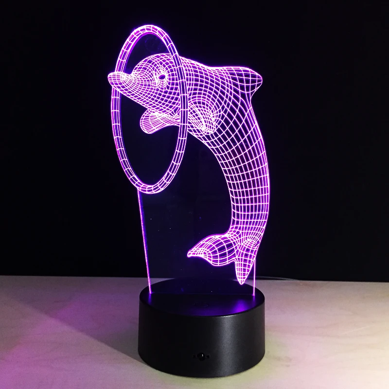 Lovely Naughty 3D Dolphin Design LED Table Lamp with USB Cable Night Lights as Children & Kids Gifts Creative Decoration
Lovely Naughty 3D Dolphin Design LED Table Lamp with USB Cable Night Lights as Children & Kids Gifts Creative Decoration