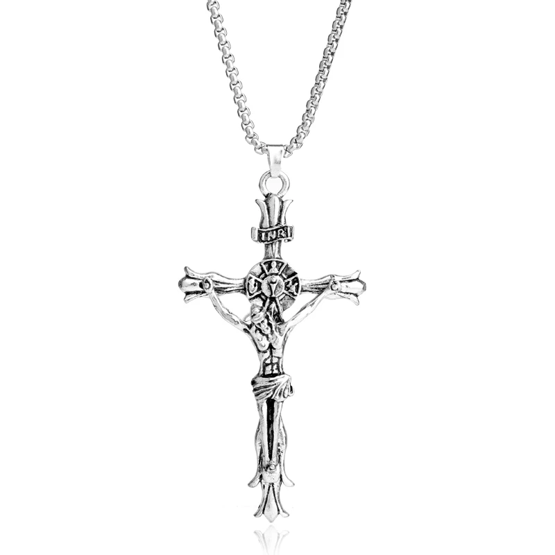Jesus Piece Cross Necklace Christian Pendants Necklaces Woman Man Jewelry Accessories
Jesus Piece Cross Necklace Christian Pendants Necklaces Woman Man Jewelry Accessories