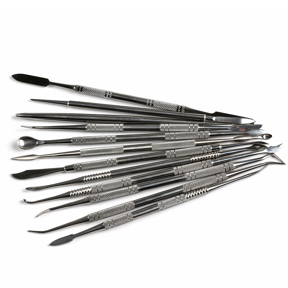 12pcs Wax Knife Kit Carvers Stainless Steel Clay Sculpture Blade Pottery Metal Carving Modeling Set Tools for DIY Jewelry Making
12pcs Wax Knife Kit Carvers Stainless Steel Clay Sculpture Blade Pottery Metal Carving Modeling Set Tools for DIY Jewelry Making