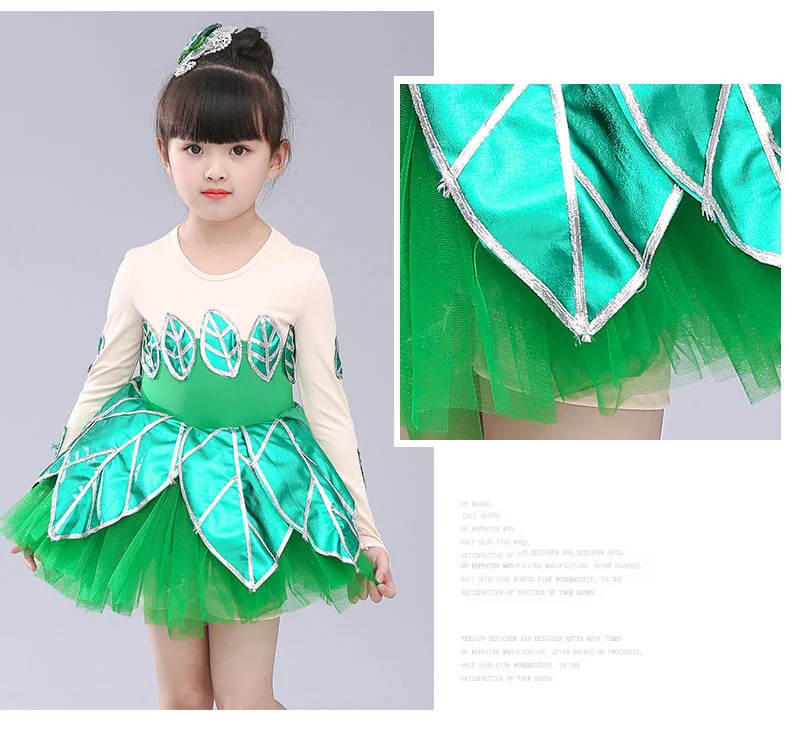 Girls Tree Flower Costume Dance Dress Green TuTu Performance Dancewear 100-160cm
Girls Tree Flower Costume Dance Dress Green TuTu Performance Dancewear 100-160cm