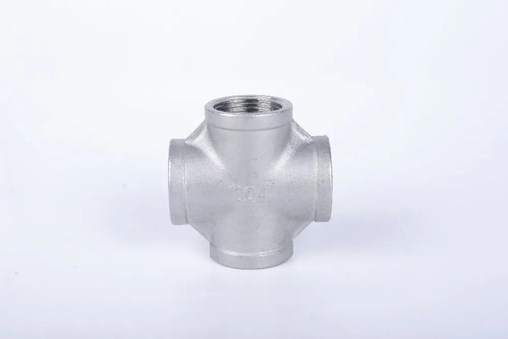 304 Stainless Steel Cross, Female BSPT Thread, 1-1/4" 1-1/2" 2" 2-1/2" 3" 4" -Pipe Fitting
304 Stainless Steel Cross, Female BSPT Thread, 1-1/4" 1-1/2" 2" 2-1/2" 3" 4" -Pipe Fitting