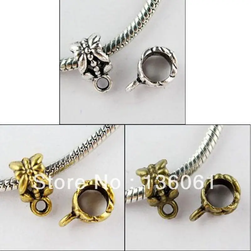 Vintage Silver Gold 5mm Hole Charm Clip Clasp Bail Spacers Loose Bead 11x6mm For European Bracelet Necklace Jewelry Making 100PC
Vintage Silver Gold 5mm Hole Charm Clip Clasp Bail Spacers Loose Bead 11x6mm For European Bracelet Necklace Jewelry Making 100PC
