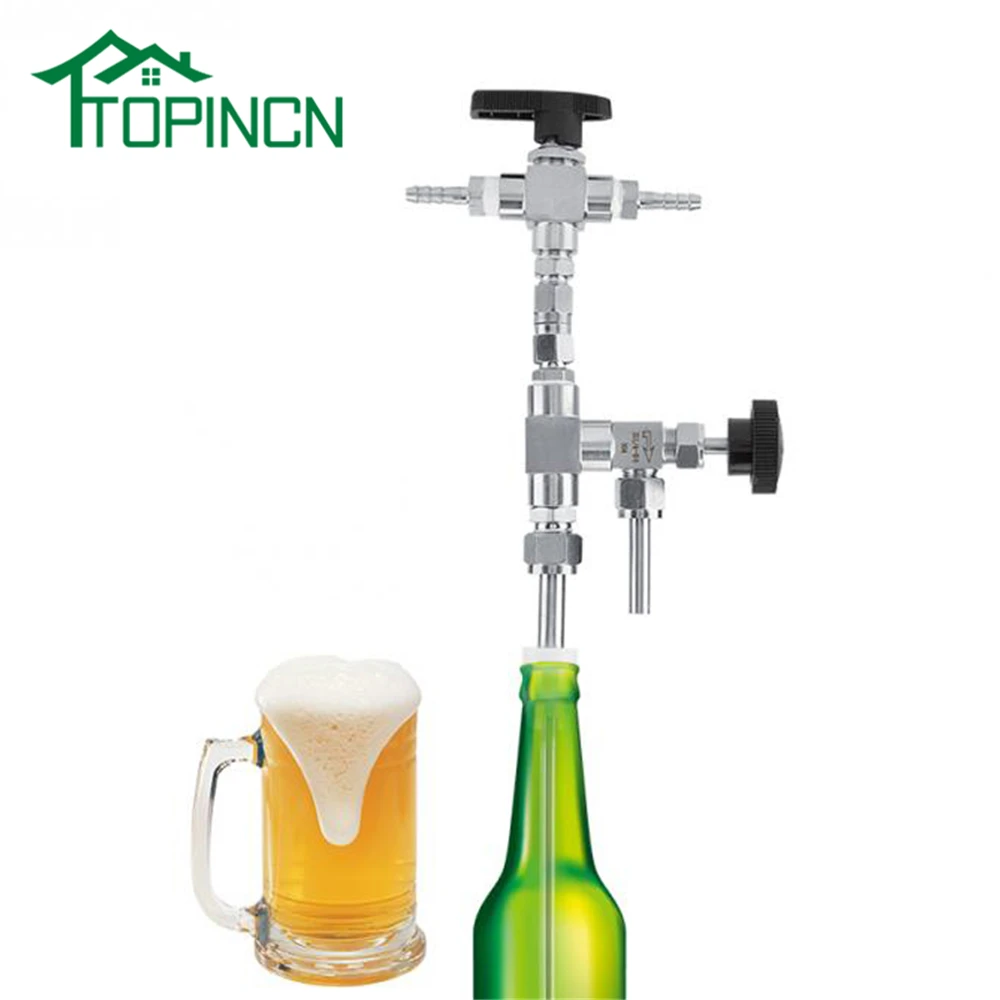 TOPINCN Top Quality Stainless Steel Beer Bottle Filler Counter Pressure CO2 Wine Beer Bottling Homebrew Beer Brewing Kit
TOPINCN Top Quality Stainless Steel Beer Bottle Filler Counter Pressure CO2 Wine Beer Bottling Homebrew Beer Brewing Kit