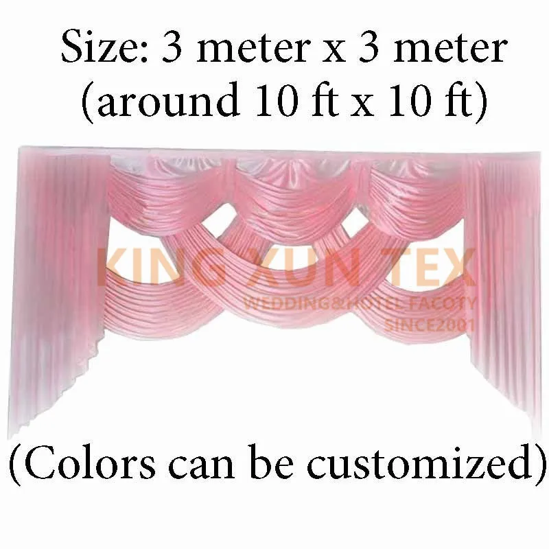10ft x 10ft Ice Silk Front Backdrop Swag Drape Valance Fit For Wedding Backdrop Curtain Photo Booth Event Decoration
10ft x 10ft Ice Silk Front Backdrop Swag Drape Valance Fit For Wedding Backdrop Curtain Photo Booth Event Decoration
